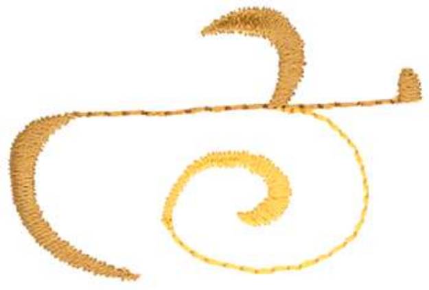 Picture of Golden Swirl Machine Embroidery Design