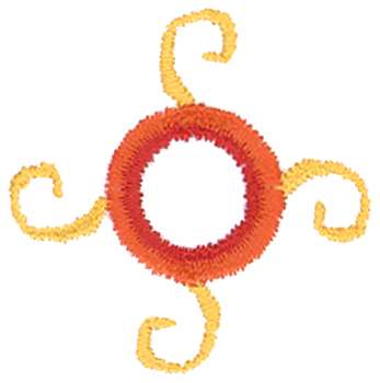 Sunshine Swirl Machine Embroidery Design