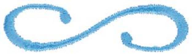 Picture of Blue Swirl Machine Embroidery Design