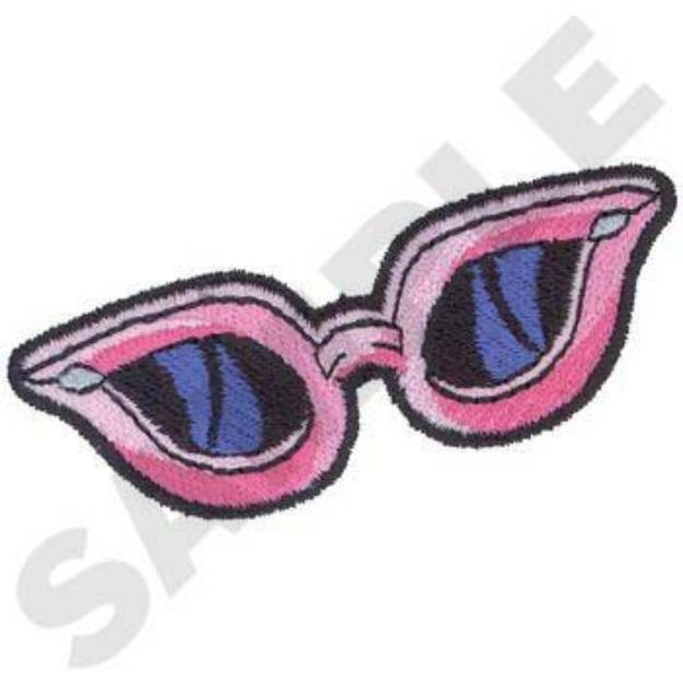 Picture of Cat Eye Sunglasses Machine Embroidery Design
