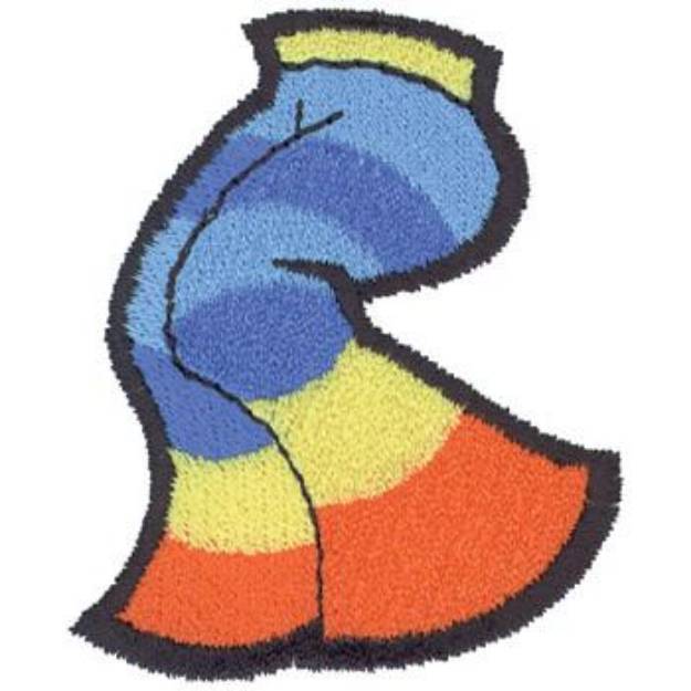 Picture of Bell Bottom Pants Machine Embroidery Design