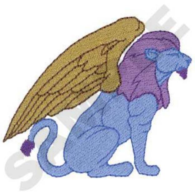 Picture of Winged Gargoyle Machine Embroidery Design