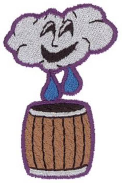 Picture of Rain Barrel Machine Embroidery Design