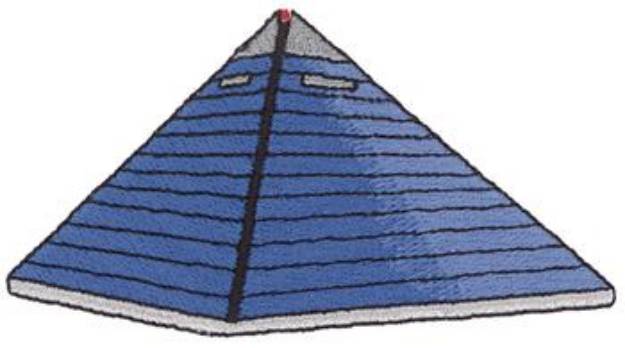 Picture of Glass Pyramid Machine Embroidery Design