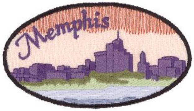 Picture of Memphis Skyline Machine Embroidery Design