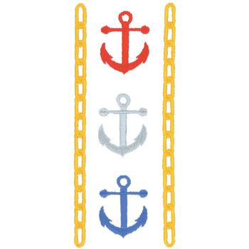 Chain With Anchor Machine Embroidery Design