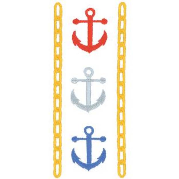 Picture of Chain With Anchor Machine Embroidery Design