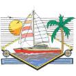 Picture of Catamaran Logo Machine Embroidery Design
