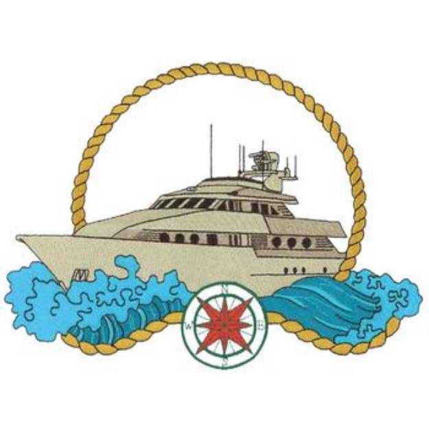 Picture of Cruising Yacht Machine Embroidery Design