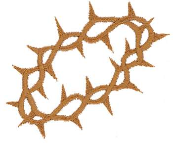 Crown Of Thorns Machine Embroidery Design