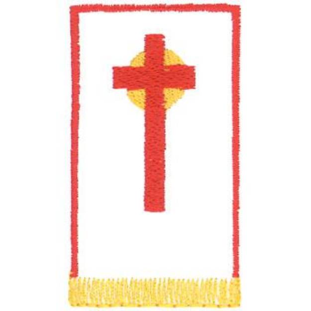 Picture of Religious Banner Machine Embroidery Design