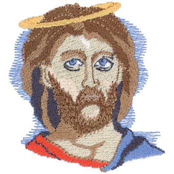 Jesus Head Machine Embroidery Design