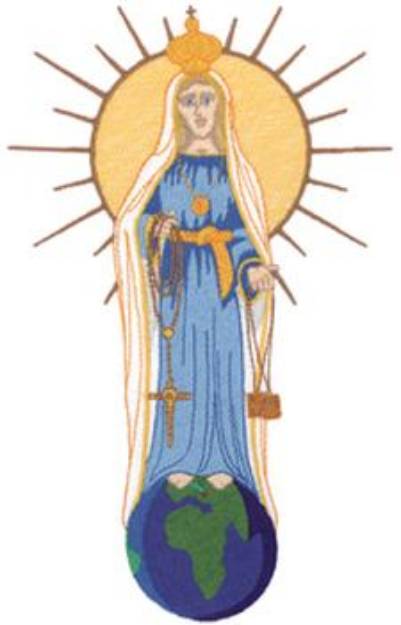 Picture of Mary Mother Of God Machine Embroidery Design
