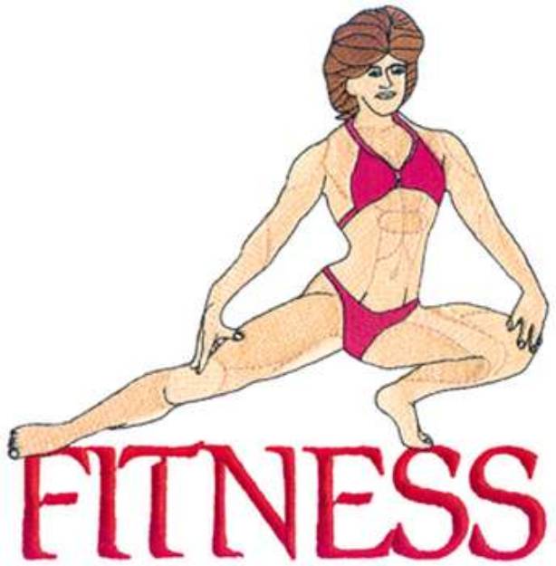 Picture of Female Fitness Machine Embroidery Design