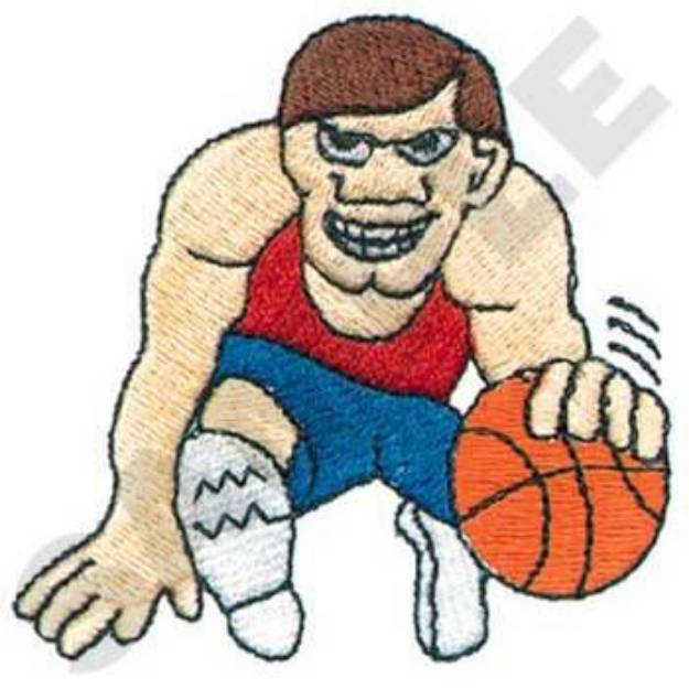 Picture of Monster Basketball Player Machine Embroidery Design