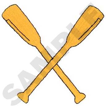 Rowing Oars Machine Embroidery Design