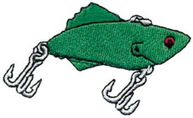 Picture of Plug With Rattles Lure Machine Embroidery Design