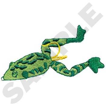 Frog Lure Machine Embroidery Design