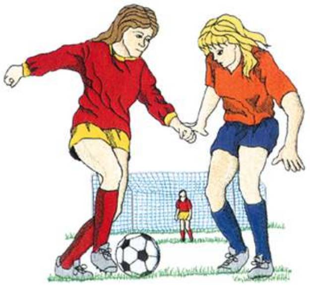 Picture of Womens Soccer Machine Embroidery Design