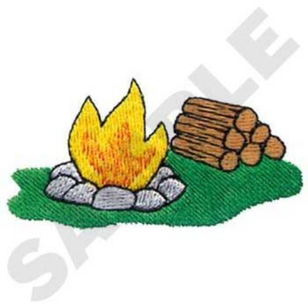 Picture of Campfire Machine Embroidery Design