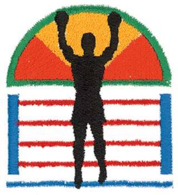 Picture of Boxing Logo Machine Embroidery Design