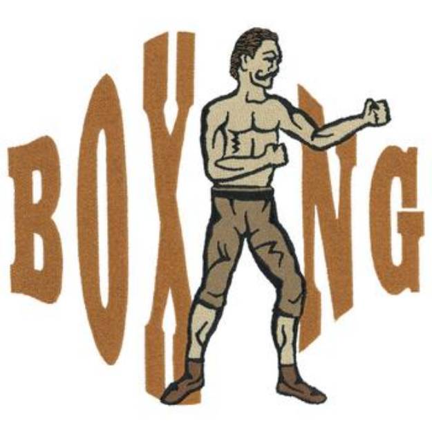 Picture of Old Time Boxer Machine Embroidery Design