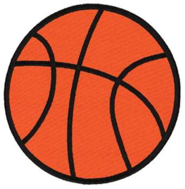Picture of Basketball Machine Embroidery Design