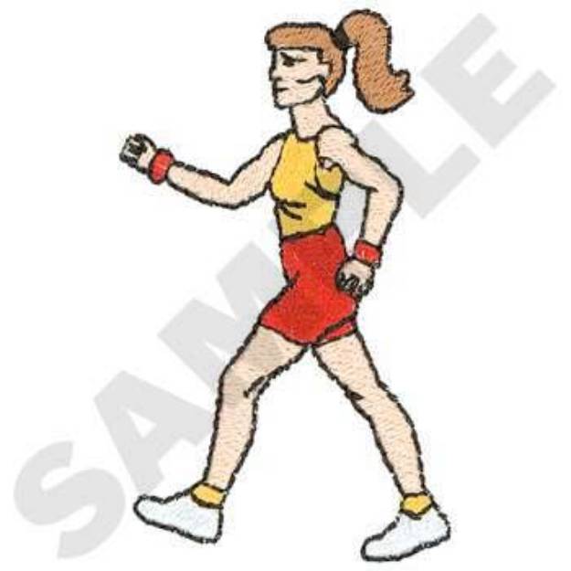Picture of Female Speed Walker Machine Embroidery Design