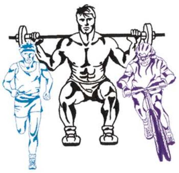 Picture of Mens Fitness Outline Machine Embroidery Design
