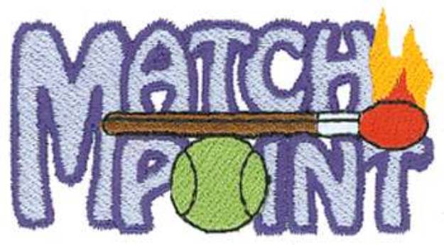 Picture of Match Point Machine Embroidery Design