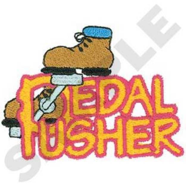 Picture of Pedal Pusher Biker Machine Embroidery Design
