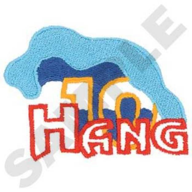 Picture of Hang 10 Machine Embroidery Design