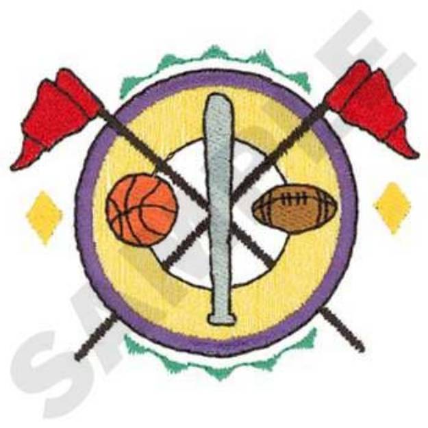 Picture of Sporting Goods Logo Machine Embroidery Design