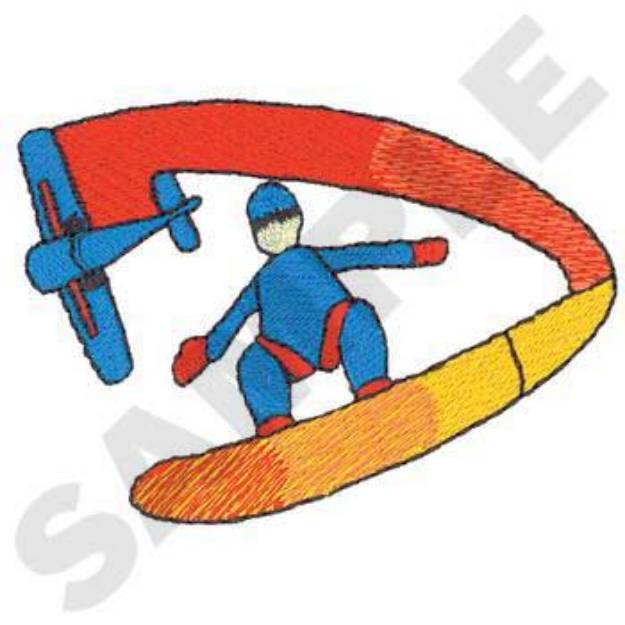 Picture of Sky Surfing Machine Embroidery Design