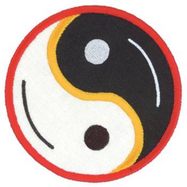 Picture of Yin And Yang Applique Machine Embroidery Design