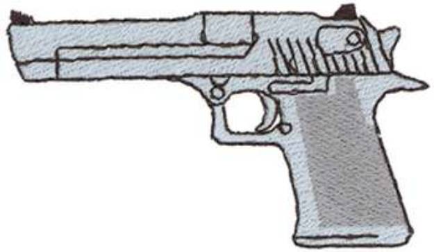 Picture of Hand Gun Machine Embroidery Design