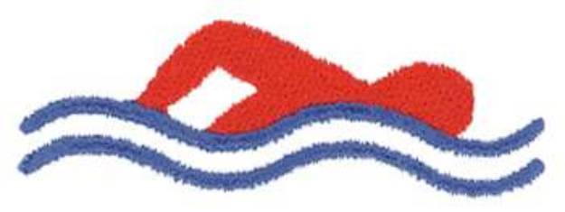 Picture of Swimmer Logo Machine Embroidery Design
