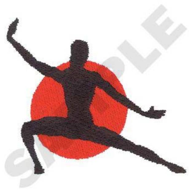 Picture of Silhouette Gymnast Machine Embroidery Design