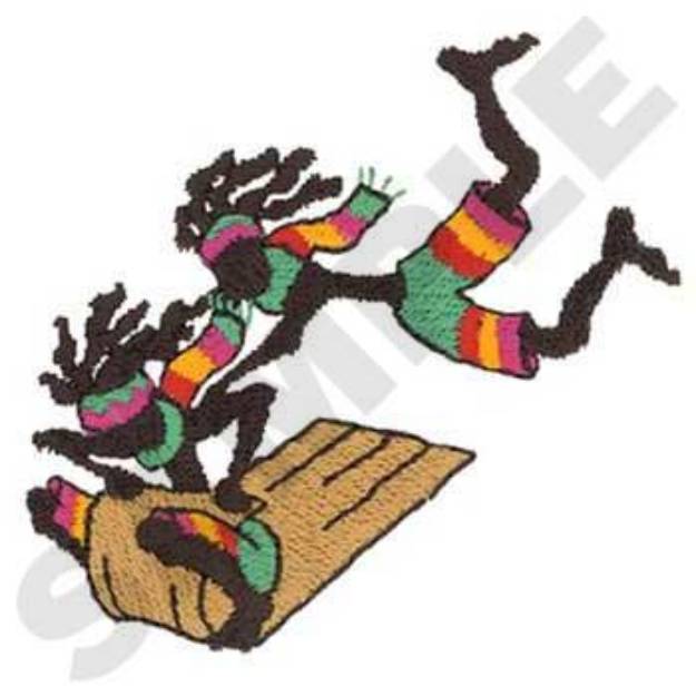 Picture of Rasta Bobsled Team Machine Embroidery Design
