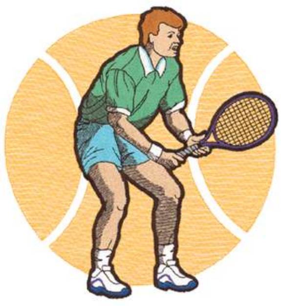 Picture of Mens Tennis Machine Embroidery Design