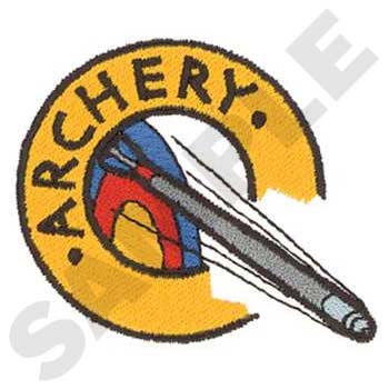 Archery Logo Machine Embroidery Design