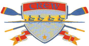 Lg. Rowing Logo Machine Embroidery Design