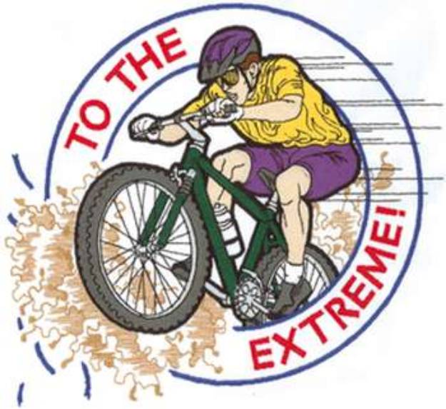 Picture of Lg. Extreme Biking Machine Embroidery Design