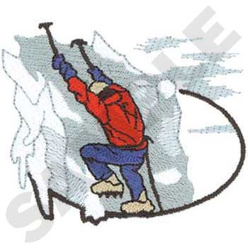 Ice Climber Machine Embroidery Design