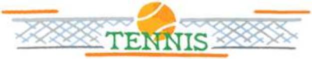 Picture of Tennis Logo Outline Machine Embroidery Design