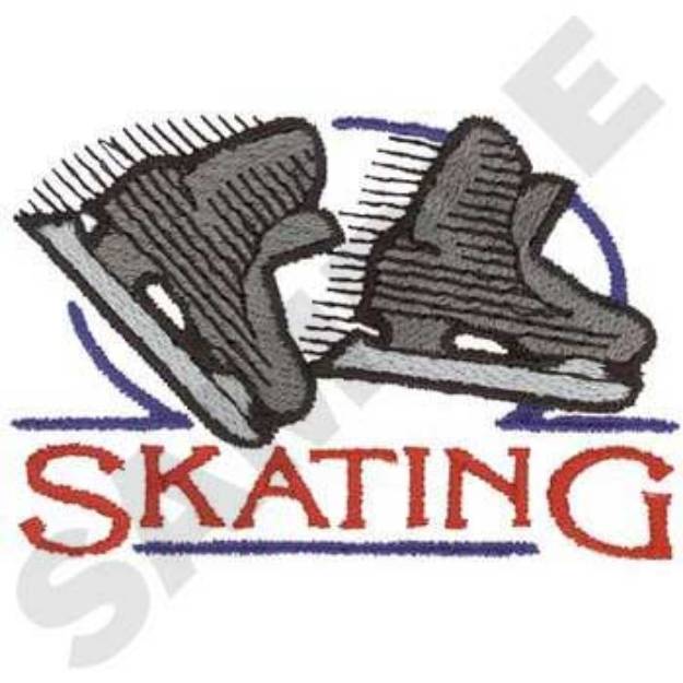 Picture of Skating Logo Machine Embroidery Design