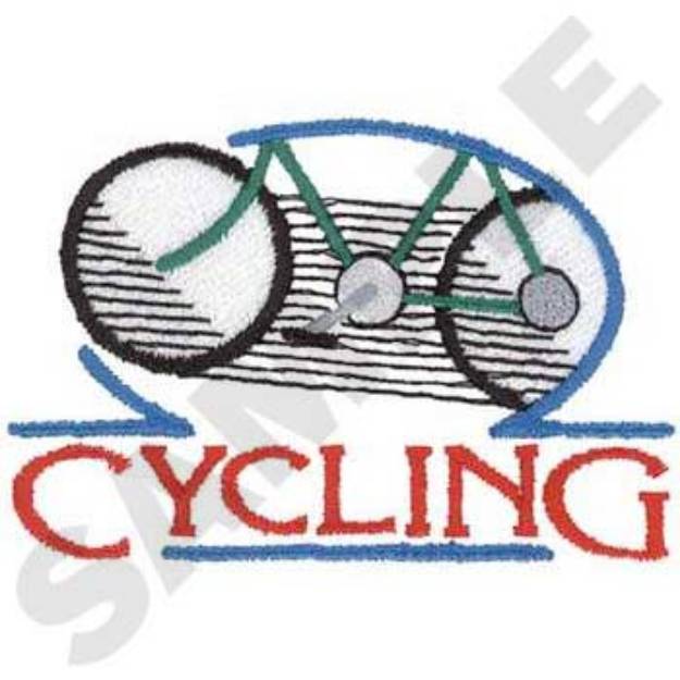 Picture of Cycling Logo Machine Embroidery Design