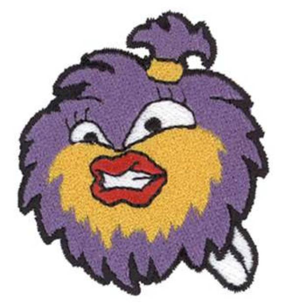 Picture of Pom-pon Face Machine Embroidery Design