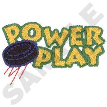 Power Play Machine Embroidery Design