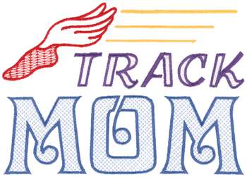 Track Mom Machine Embroidery Design